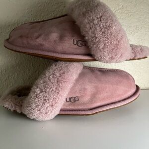 UGG Soft Pink Suede Slippers